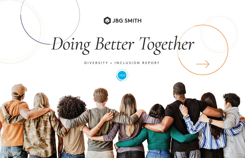 cover of JBG SMITH's Doing Better Together diversity and inclusion report