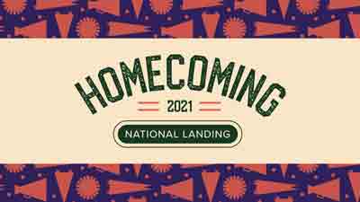 Homecoming 2021 in National Landing logo